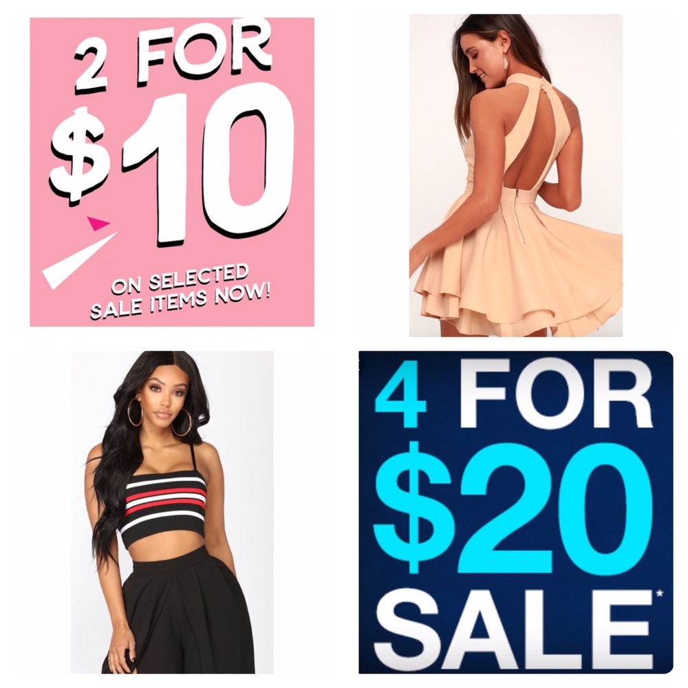 MAJOR SALE! 2 Items for $10 or 4 Item for $20!